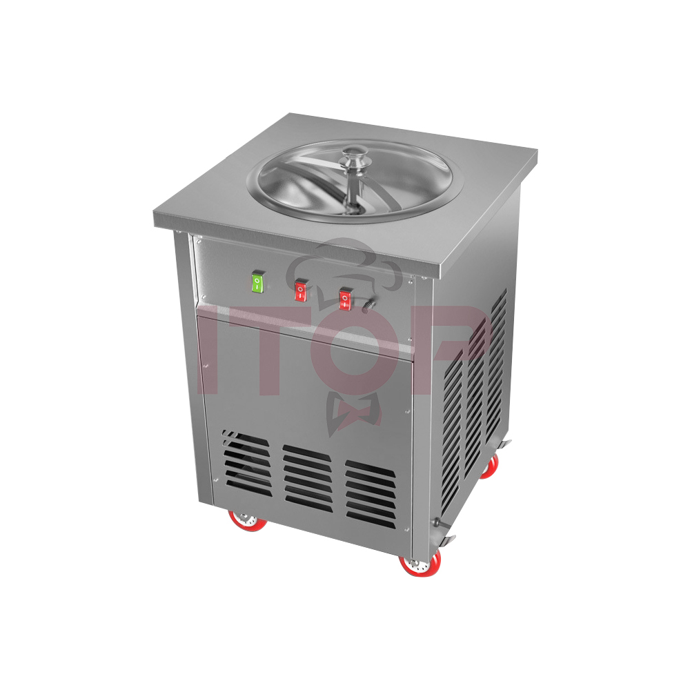 IT-DFI-12 Single Pan Commercial Automatic Fried Yogurt Ice Cream Roll Machine