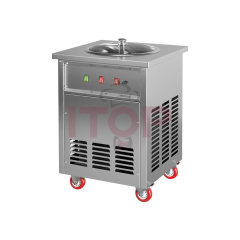 IT-DFI-12 Single Pan Commercial Automatic Fried Yogurt Ice Cream Roll Machine