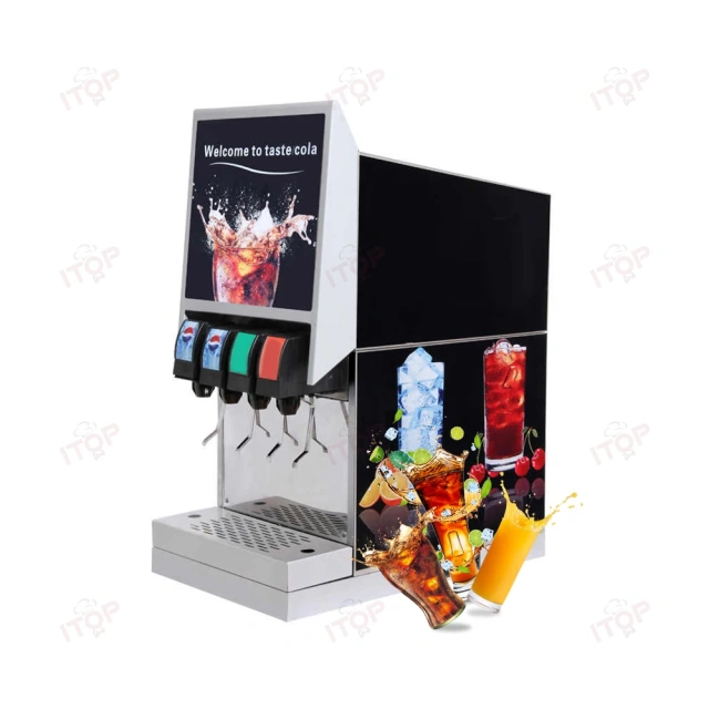IT-CVM4 Commercial 4 Heads Carbonated Soda Cola Cold Beverage Drink Making Machine
