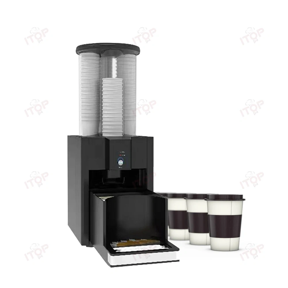 IT-DCM-L1 Countertop Disposable Plastic Paper Cup Beverage Coffee Cup Dispenser Machine