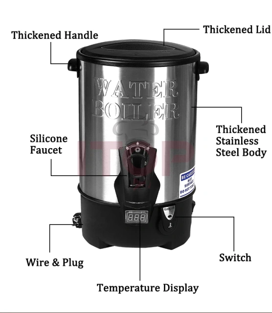 IT-WB-9L/10L/12L/13L/15L/20L/22L Multi Size 9L-22L Party Catering Restaurant Electric Water Boiler