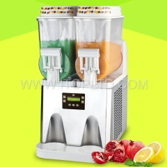 SM-12*2M Digital Display Panel Stainless Steel Slush Ice Machine 2 Bowls 12L*2