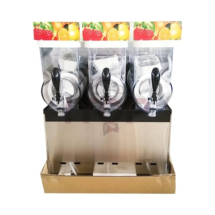 SM-15*3 Commercial Frozen Drink Slush Making Machine 3 Bowl 15L*3