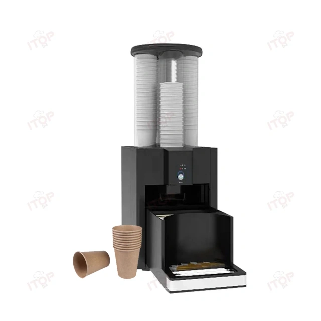 IT-DCM-L1 Countertop Disposable Plastic Paper Cup Beverage Coffee Cup Dispenser Machine