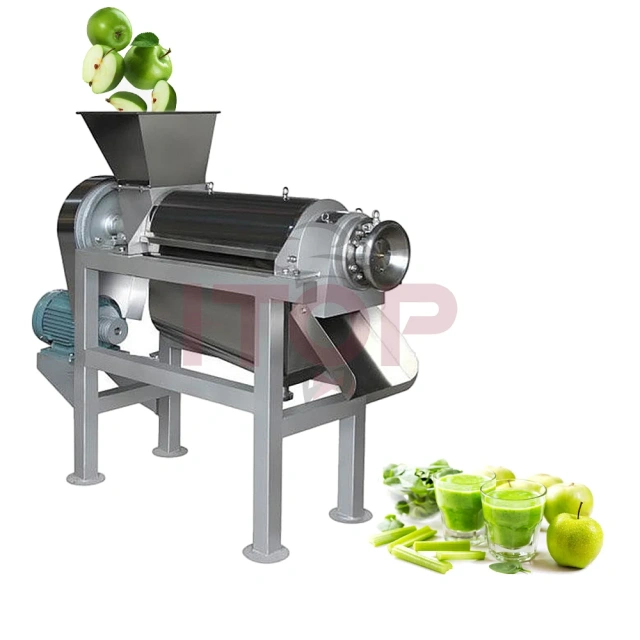 IT-SJ-4 IT-SJ-15 IT-SCJ-1.1 IT-SCJ-5.5 Industrial Commercial Cold Screw Press Juicer Espiral Beverage Making Machine
