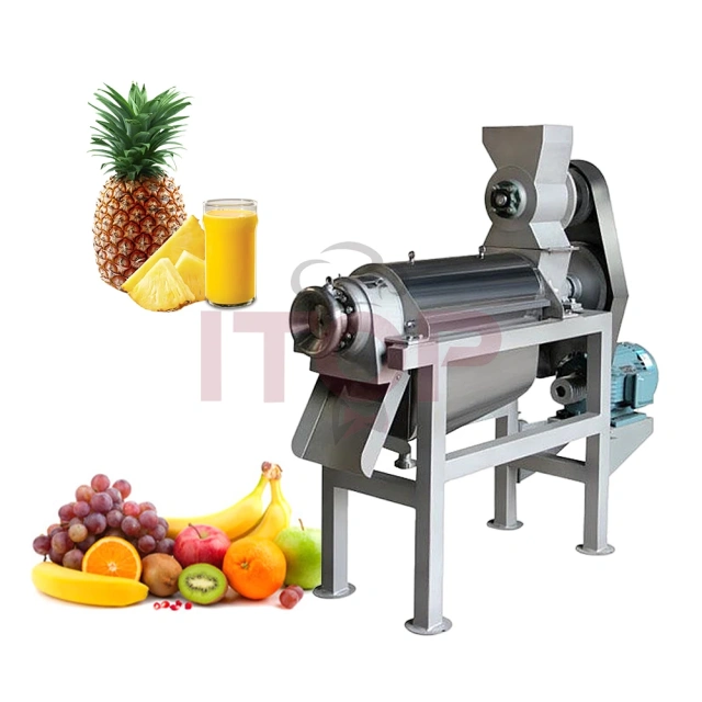 IT-SJ-4 IT-SJ-15 IT-SCJ-1.1 IT-SCJ-5.5 Industrial Commercial Cold Screw Press Juicer Espiral Beverage Making Machine