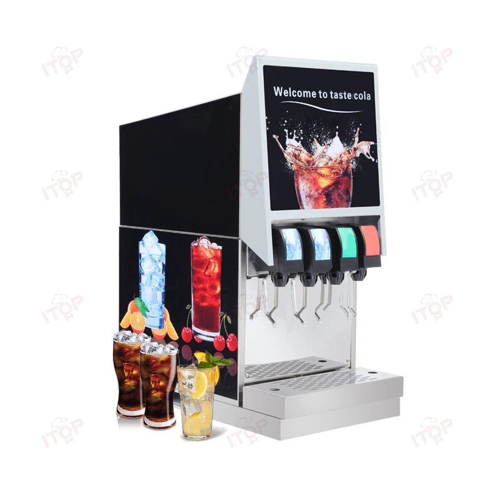 IT-CVM4 Commercial 4 Heads Carbonated Soda Cola Cold Beverage Drink Making Machine
