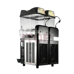 SM-12*2(SS body panel) Ce Approved Slush Ice Machine Commercial Slushie Machine Two Tanks 12L*2