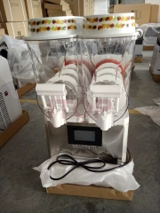 SM-12*2M Digital Display Panel Stainless Steel Slush Ice Machine 2 Bowls 12L*2