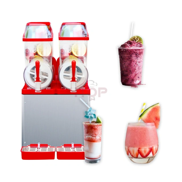 IT-12SM-2 Cocktails Margarita Granita Smoothies Cappuccinos Slush Maker 2 Tanks 24L