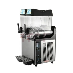 SM-12*2(SS body panel) Ce Approved Slush Ice Machine Commercial Slushie Machine Two Tanks 12L*2