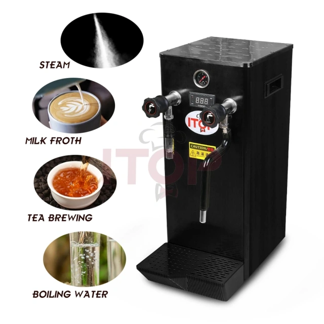 IT-FM-8L IT-FM-10L IT-FM-12L Electric Steam Forther Machine Hot Water Boiler Milk Bubble Frothing Maker
