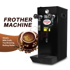 IT-FM-8L IT-FM-10L IT-FM-12L Electric Steam Forther Machine Hot Water Boiler Milk Bubble Frothing Maker