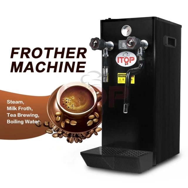IT-FM-8L IT-FM-10L IT-FM-12L Electric Steam Forther Machine Hot Water Boiler Milk Bubble Frothing Maker