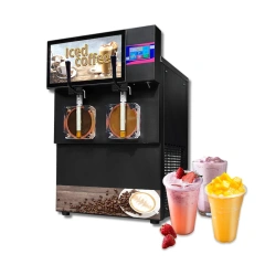 IT-DIGSM-10L Margarita Slush Machine 50-55L/H Frozen Drink Slush Maker 2 Bowl 10L*2