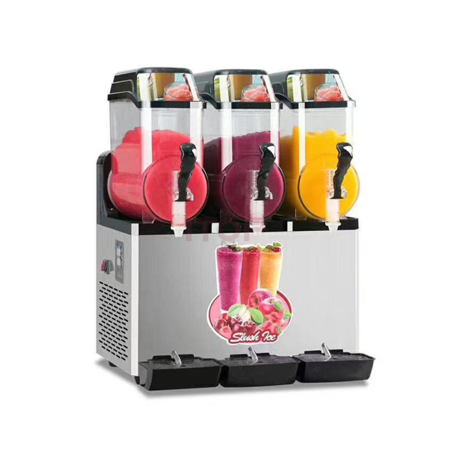IT-12SM-3 Smoothie Daiquiri Slash Margarita Slushie Slush Machine 3 Tanks 36L