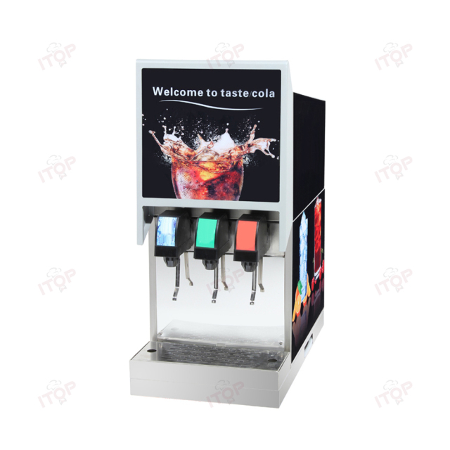 IT-CVM3 Commercial Bubble Carbonated Beverage Mix Machine 3 Flavor Cola Dispenser