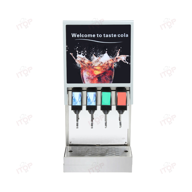 IT-CVM4 Commercial 4 Heads Carbonated Soda Cola Cold Beverage Drink Making Machine