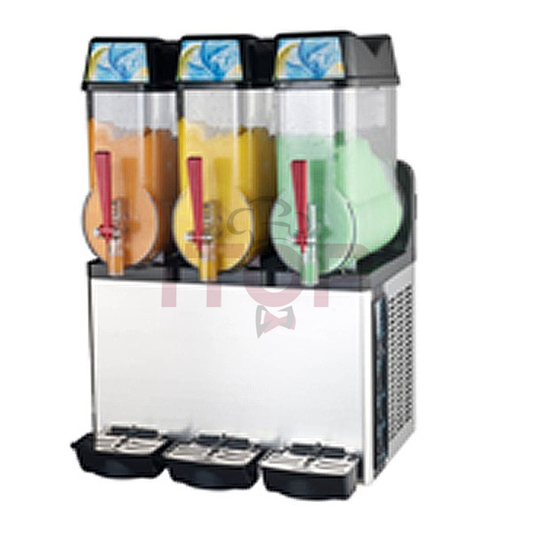 SM-12*3(SS body panel) Commercial Industrial Slush Machine Frozen Drink Machine Granita sorbet Machine 3 Tanks 12L*3