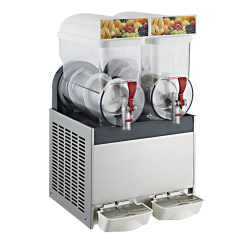 SM-15*2 Commercial Slush Machine Frozen Drink Margarita Slushy Maker 2 Bowls 15L*2