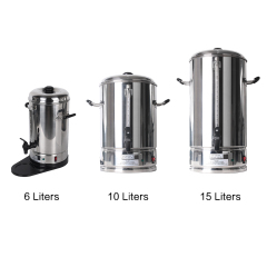 IP06 Stainless Steel 6L Mulled Wine Water Boiler Electric Coffee Percolator Urn