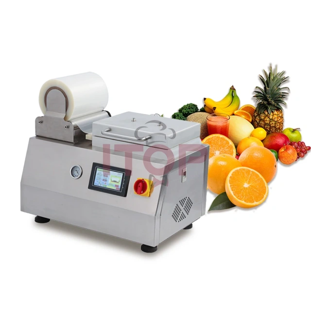 IT-SPMT1-1 Tabletop High Speed Meat Seafood Vacuum Skin Packing Sealing Machine