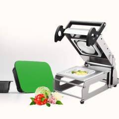 FR190YE Circle Shape Plastic Container Food Lunch Box Hand Pressure Electric Heating Packaging Sealer