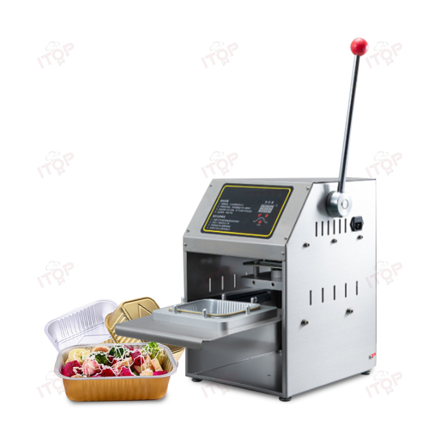 IT-SABM650W-S Rectangle Square Mold Manual Aluminum Foil Container Sealer Sealing Machine