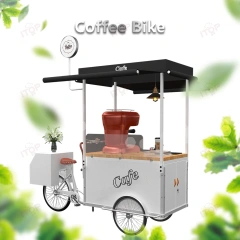 IT-CFC-C1 Outdoor Fashion Coffee Bike Multifunctional Mobile Coffee Cart Accept Customization