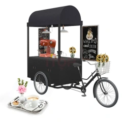 IT-SCC-AD Coffee Vending Cart Trailer Electric Tricycle Food Truck 3 Wheels Mobile Coffee Carts