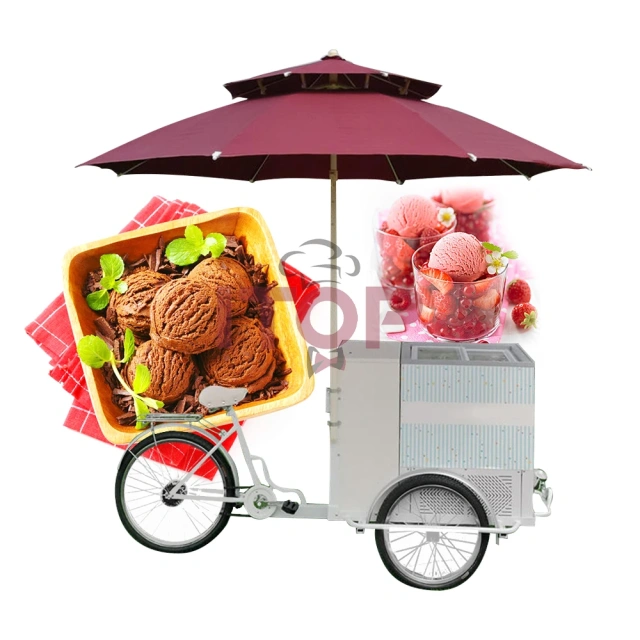 IT-ICC-MA100 Ice Cream Freezer Cart Fast Food Car Trailer Mobile Food Truck