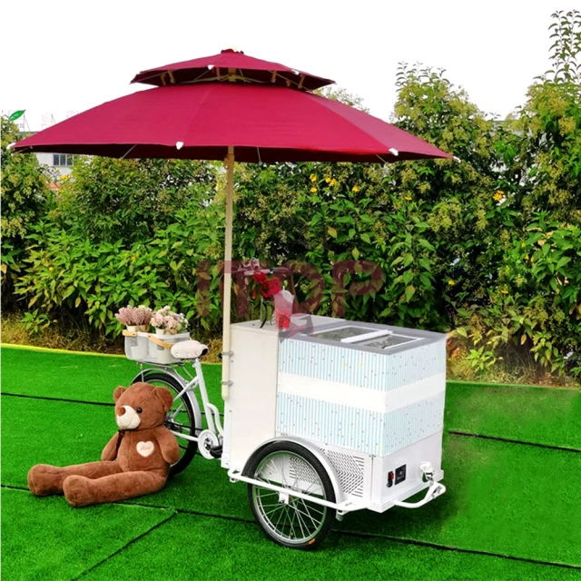 IT-ICC-MA100 Ice Cream Freezer Cart Fast Food Car Trailer Mobile Food Truck
