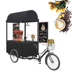 IT-SCC-AD Coffee Vending Cart Trailer Electric Tricycle Food Truck 3 Wheels Mobile Coffee Carts