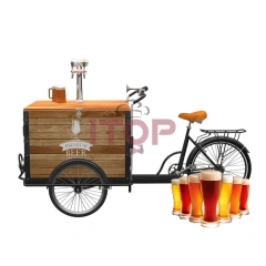 IT-MT-B6 Street Food Truck Mobile Beer Bar Cart High Quality Mobile Beer Tricycle