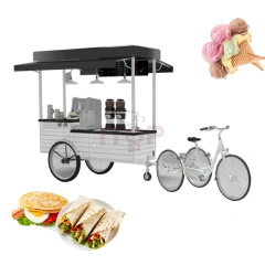 IT-CFC-R200 Accept Customized 3 wheel Cargo Bike Street Food Bike Ice Cream Coffee Push Cart
