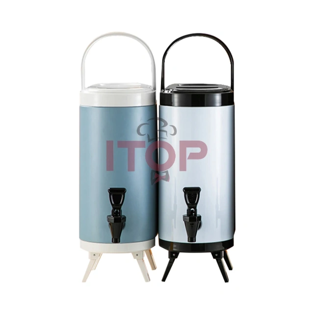 IT-MTB-R6L IT-MTB-R8L IT-MTB-R10L IT-MTB-R12L Large Capacity 6L 8L 10L 12L Bubble Tea Stainless Steel Linner Insulation Barrel