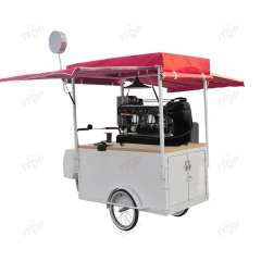 IT-CFC-C1 Outdoor Fashion Coffee Bike Multifunctional Mobile Coffee Cart Accept Customization