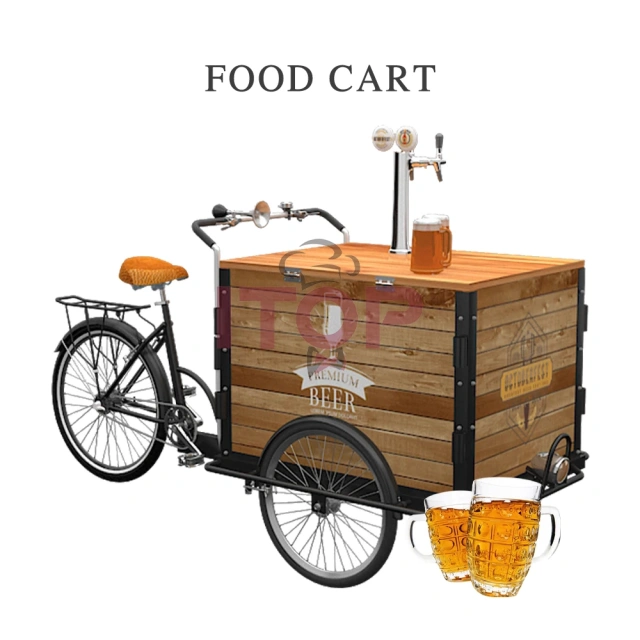 IT-MT-B6 Street Food Truck Mobile Beer Bar Cart High Quality Mobile Beer Tricycle