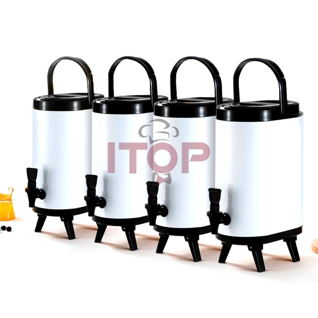IT-MTB-R6L IT-MTB-R8L IT-MTB-R10L IT-MTB-R12L Large Capacity 6L 8L 10L 12L Bubble Tea Stainless Steel Linner Insulation Barrel