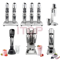 IT-SMS-2 Milk Tea Shop Double Heads Stianless Steel Milk Shaker Soft Drink Mixer