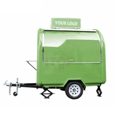 IT-FT220-165 Mobile Ice Cream Food Cart Commercial Popcorn Cart Towable Food Trailer