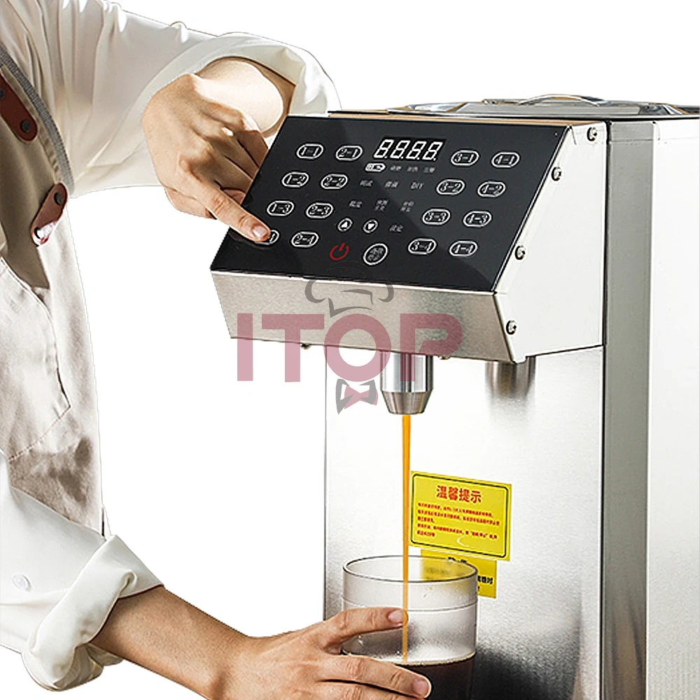 IT-FDM8L Hopper Capacity 8L Bubble Tea Shop Machine Stainless Steel fructose Dispenser