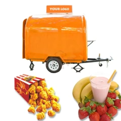 IT-FT220-165 Mobile Ice Cream Food Cart Commercial Popcorn Cart Towable Food Trailer