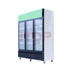 IT-3BD-1128L IT-3BA-1128L Big Capacity Commercial Supermarket Display Refrigerators 3 Glass Door Beer Fridge