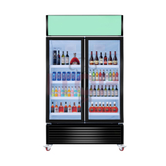 IT-2BD-308L IT-2BD-818L IT-2BA-818L Commercial Bottle Beverage Beer Chiller Display Refrigerator Double Door Drinks Cooler