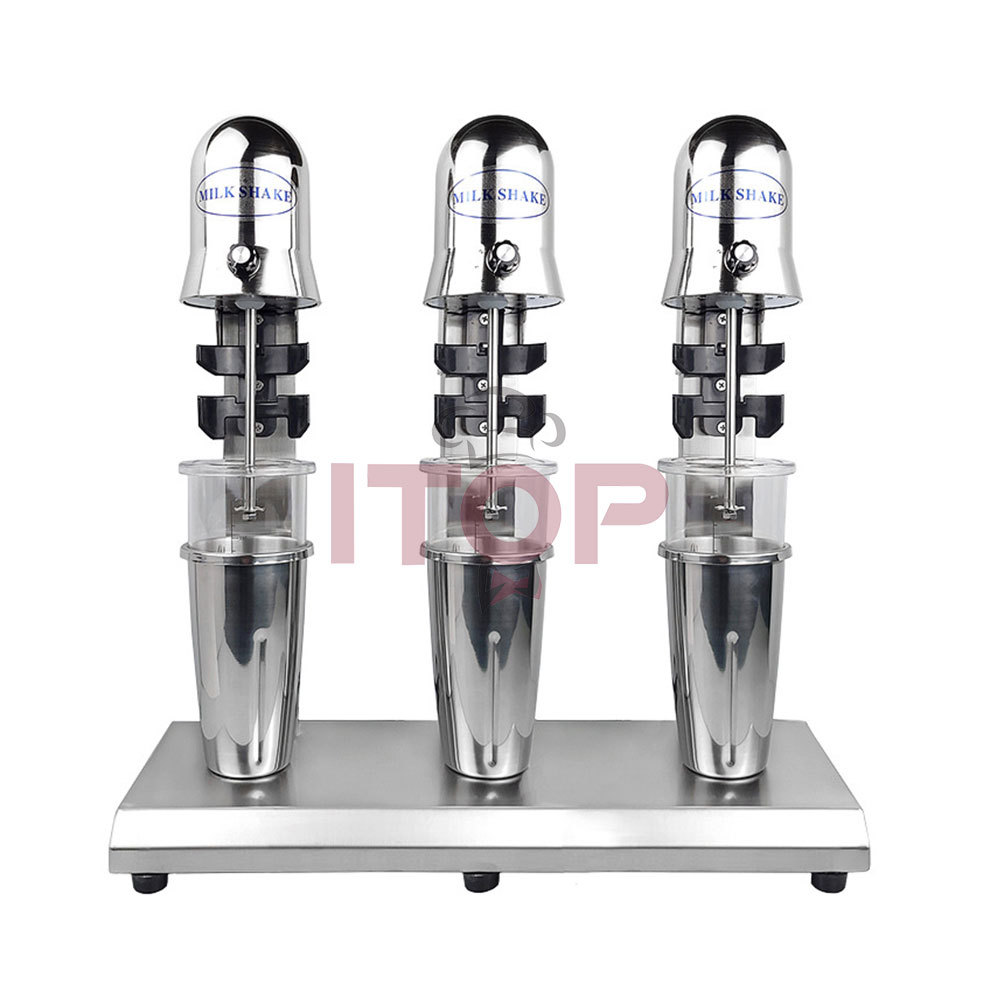 IT-RMS-3 Commercial Electric Milk Tea Juice Smoothie Blender Thriple-head Milk Tea Mixer