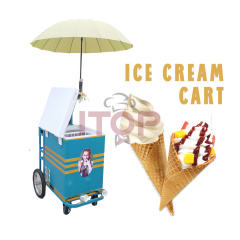 IT-ICC-A1 Mobile Ice Cream Bike Outdoor Ice Cream Kiosk Gelato Push Cart