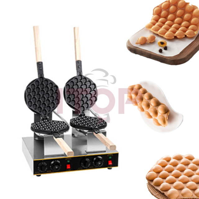 IT-EEW2 Double Heads Commercial Bubble Waffle Maker Hong Kong QQ Egg Waffle Baker Machine