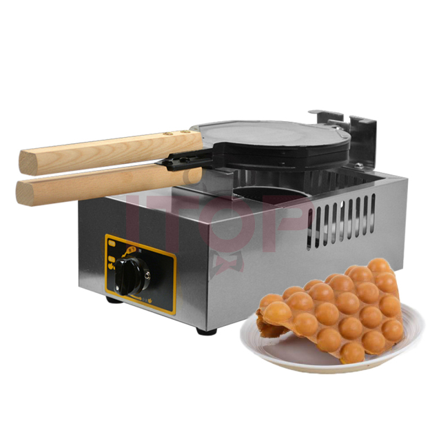 IT-GEW1 One Heating Tray Commercial Gas Bubble Waffle Making Machine Multifunctional Puff Pastry Making Machine