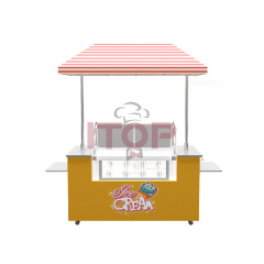 IT-ICC-J1 Oem Mobile Street Fast Tricycle 230L Capacity Food Truck Customized Street Kitchen Ice Cream Vending Van